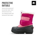 SOREL Children's Snow Commander Boot - Tropic Pink, Deep Blush - 11