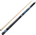 Viper by GLD Products Junior 48" 2-Piece Billiard/Pool Cue, Rock & Roll, 16 Ounce,Blue,50-0404