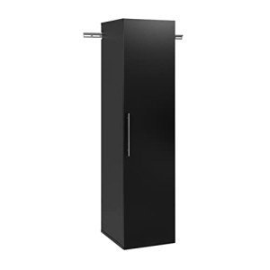 Prepac HangUps Narrow Wall Mounted Garage Storage Cabinet, Tall Storage Organizer Cabinet, 18" W x 72" H x 20" D, Black