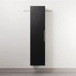Prepac HangUps Narrow Wall Mounted Garage Storage Cabinet, Tall Storage Organizer Cabinet, 18" W x 72" H x 20" D, Black