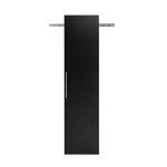 Prepac HangUps Narrow Wall Mounted Garage Storage Cabinet, Tall Storage Organizer Cabinet, 18" W x 72" H x 20" D, Black
