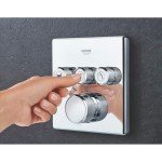 GROHE 29142000 Grohtherm Smart Thermostatic Trim with Control Module, Starlight Chrome