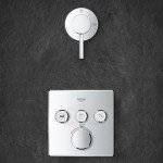 GROHE 29142000 Grohtherm Smart Thermostatic Trim with Control Module, Starlight Chrome