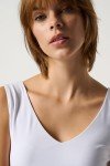 Joseph Ribkoff Womens V-Neck Cami Style 201546 Color White Size 16