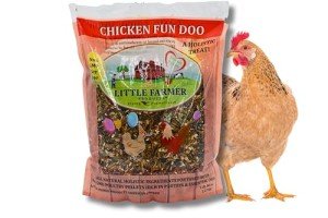 LITTLE FARMER PRODUCTS Chicken Fun-DOO Non-GMO, Soy-Free Chicken Treat | Premium Poultry Mealworm, Vegetable & Herb Mix (5 lbs)