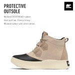 SOREL Women's Out N About lV Classic Waterproof Boot - Omega Taupe, Black - 7.5