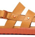 Sorel Women's Fashion Flat Sandal, Canyon Gold, Tuscan, 9