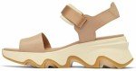 Sorel Women's Kinetic Impact Y Strap High Sandal, Honest Beige/Honey White, 7