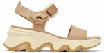 Sorel Women's Kinetic Impact Y Strap High Sandal, Honest Beige/Honey White, 7