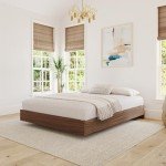 Nexera Platform Bed Frame, Brown, Full