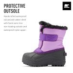 SOREL Kids' Snow Commander Boot, Gumdrop/Purple Violet
