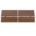Nexera Panoramic Headboard, Brown, Queen
