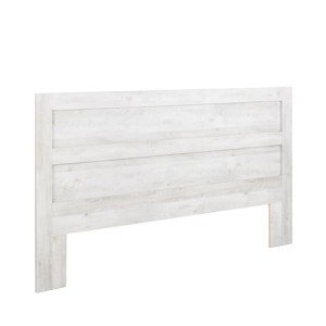 Prepac Rustic Ridge Farmhouse King Headboard, King Size Headboard with Panel Design, Bedroom Headboard for King Bed, 79.5" W x 47.5" H x 1.5" D, Washed White
