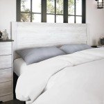Prepac Rustic Ridge Farmhouse King Headboard, King Size Headboard with Panel Design, Bedroom Headboard for King Bed, 79.5" W x 47.5" H x 1.5" D, Washed White