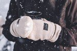 Watson Gloves Lady Baa Baa Sustainable Winter Mitt Glove - Eco-Friendly, Touchscreen Compatible, Snug-Fitting Wrist, Slip-On Cuff (Medium)