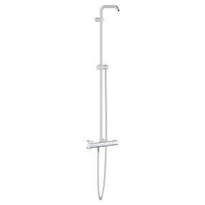 Grohe 26421000 New Tempesta Shower System with Thermostat for Wall Mount, Starlight Chrome