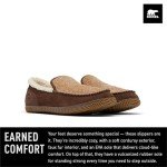SOREL Men's Dude Moc Slipper - Elk, Natural - 9