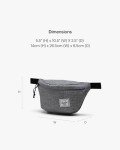 Herschel Supply Co. Classic Hip Pack, Raven Crosshatch, One Size