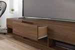 Nexera 72-Inch Tv Stand with 3-Drawers, Brown, 72-Inch
