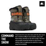 SOREL Toddler Snow Commander Boots - Stone Green