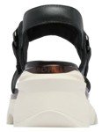 Sorel Women's Contemporary Heeled Sandal, Black/Chalk, 7.5