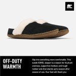 Sorel Women's Black Flat Slippers Size 8