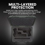 NANUK 910 Hard Case with 2 UP Custom Foam Insert, IP67 Waterproof & Crushproof, Rugged Construction for Ultimate Protection, Made in Canada – Olive (14.3” x 11.1” x 4.7”)