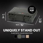 NANUK 910 Hard Case with 2 UP Custom Foam Insert, IP67 Waterproof & Crushproof, Rugged Construction for Ultimate Protection, Made in Canada – Olive (14.3” x 11.1” x 4.7”)