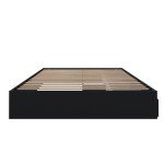 Nexera 3-Drawer Storage Bed Frame, Black, Full