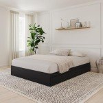 Nexera 3-Drawer Storage Bed Frame, Black, Full