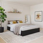 Nexera 3-Drawer Storage Bed Frame, Black, Full