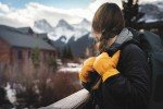 Watson Gloves 'The Duke' Premium Knit Wrist Mitt - Water-Off Cowhide Leather, Heavy Sherpa Lining, Made in Canada (Extra Large)