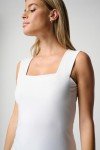 Joseph Ribkoff Womens Square-Neck Cami Style 143132J Color Vanilla Size 12