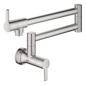 GROHE 31075DC2 Zedra Wall Mount Pot Filler Supersteel (Stainless Steel)