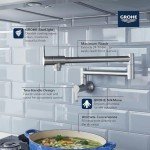 GROHE 31075DC2 Zedra Wall Mount Pot Filler Supersteel (Stainless Steel)