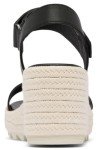 Sorel Women's Contemporary Wedge Sandal, Black/Chalk, 6.5