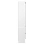 Prepac Sonoma Tall 6-Tier Bookcase 80"H with Doors & 2 Adjustable Shelves, White Storage Cabinet, Modern Display Cabinet, Bookshelf with Storage Shelves for Home Office, Living Room, Bedroom