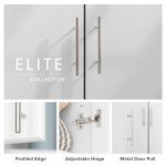 Prepac Armoir, Elite 32"W x 65"H x 24.5"D White Wardrobe Closet & Cabinet - Functional Clothes Storage with Hanging Rail, Armoire Wardrobe