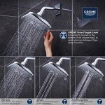 GROHE 26797GN0 Rainshower Showerhead, Cool Sunrise