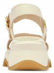 Sorel Women's Contemporary Heeled Sandal, Honey White/Sea Salt, 7