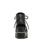 Sorel Women's Joanie IV Lace Wedge Sandal, Black/Black, 8