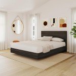 Nexera Panel Headboard, Grey, Full