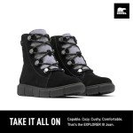 SOREL Women's Joan Waterproof Explorer Boots - Black