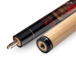 Viper by GLD Products Underground 58" 2-Piece Billiard/Pool Cue, Fatal Shot, 21 Ounce,Red,50-0652-21