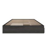 Nexera 3-Drawer Storage Bed Frame, Grey, Queen