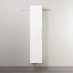Prepac HangUps Narrow Wall Mounted Garage Storage Cabinet, Tall Storage Organizer Cabinet, 15" W x 72" H x 16" D, White