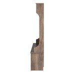 Prepac Gray Hall Tree, Shoe Cabinet, Storage Cabinet with 24 Shoe Cubbies and 6 Double Coat Hooks 15.5" D x 60" W x 77" H
