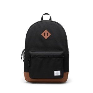 Herschel Supply Co. Heritage Backpack, Black/Saddle Brown (Limited Edition), Youth-26L, Black/Saddle Brown (Limited Edition), Youth - 26L, Heritage Backpack