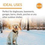K&H Pet Products Lectro-Kennel Outdoor Heated Pad with Free Cover Black Medium 16.5 X 22.5 Inches 60 Watts