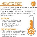 K&H Pet Products Lectro-Kennel Outdoor Heated Pad with Free Cover Black Medium 16.5 X 22.5 Inches 60 Watts